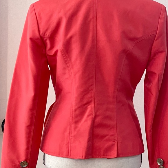 Vintage Todd Oldman orange/red blazer, silver buttons - Picture 6 of 10